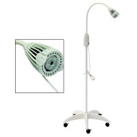 Lampe LED pour petite chirurgie : col de cygne multiposition, LED 10W et culot PVC blanc